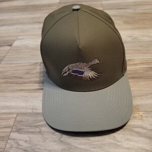 Southern String Hat Co Gray Snapback Duck Embroidery Adjustable Cap
